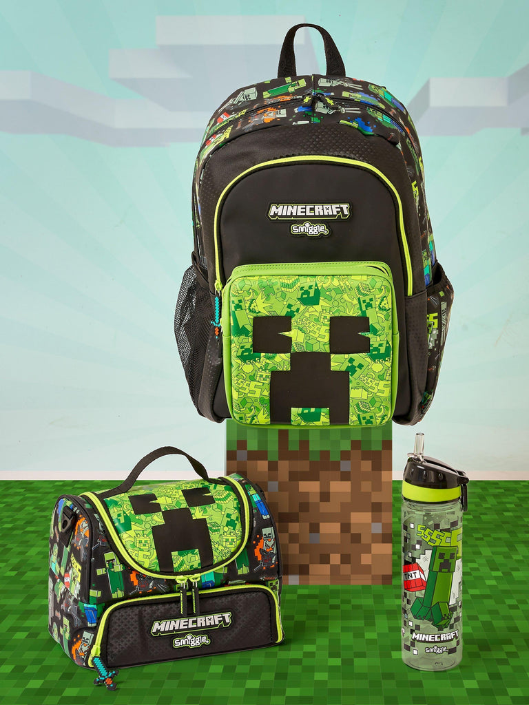 SMIGGLE Minecraft Double Decker Lunchbox With Strap - TOYBOX Toy Shop