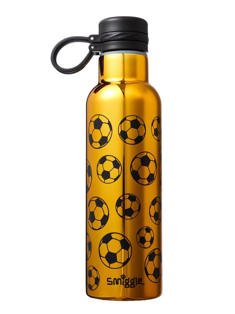 SMIGGLE Sports Insulated Stainless Steel Drink Bottle 640Ml - Gold - TOYBOX