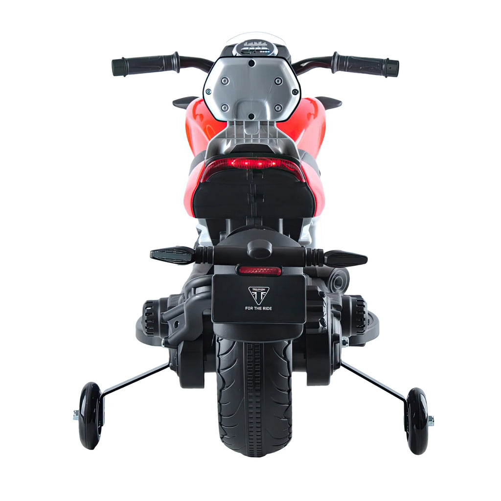 Triumph Rocket 3 GT Electric 12V Battery Powered Ride-On Motorbike with Stabilisers - Red - TOYBOX Toy Shop