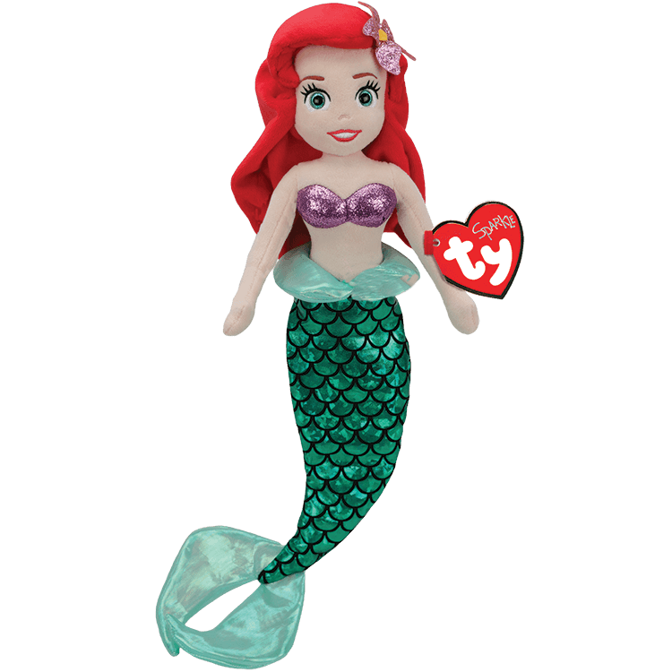 Ty Disney Princess Ariel 15cm Soft Doll TOYBOX