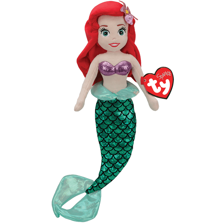 Ty Disney Princess Ariel 15cm Soft Doll - TOYBOX Toy Shop