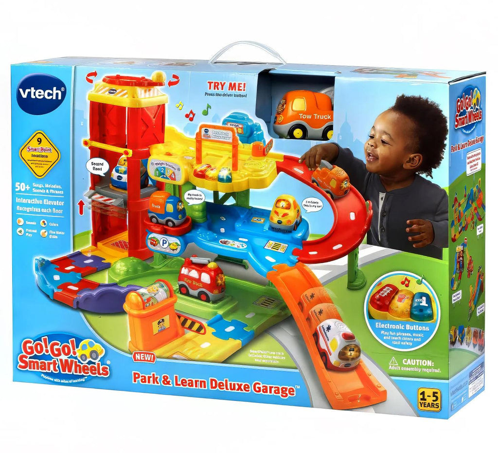 VTech Go! Go! Smart Wheels - Park & Learn Deluxe Garage - TOYBOX Toy Shop