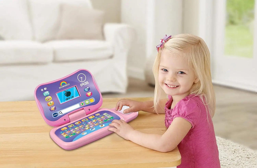 VTech Toddler Tech Laptop - Pink - TOYBOX