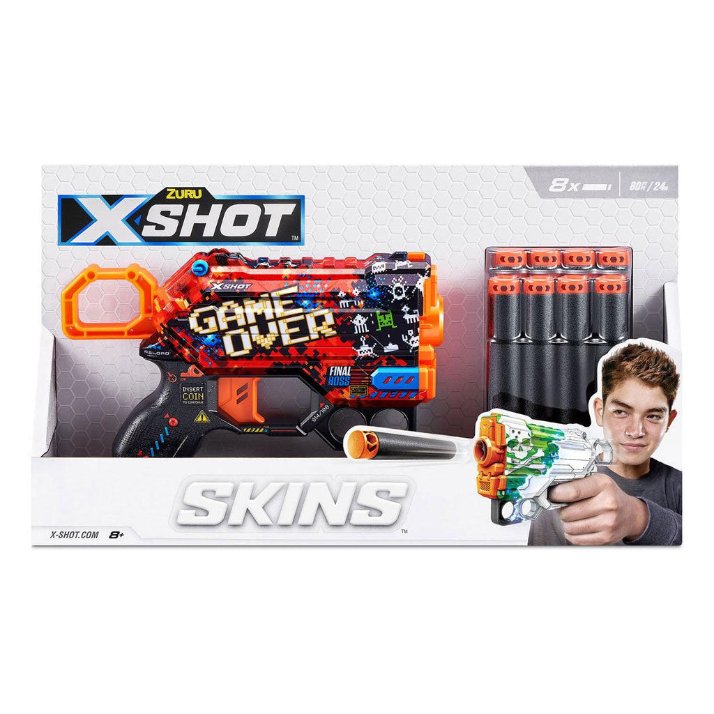 ZURU X-Shot Skins Menace Foam Dart Blaster - Assorted - TOYBOX