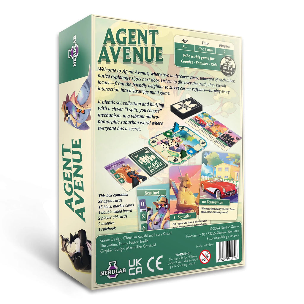 Agent Avenue Board Game