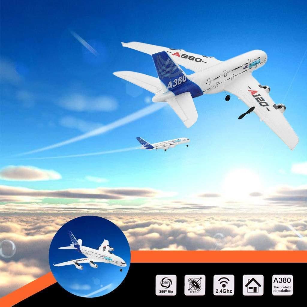 Aircar A380 Three-Channels Simulation RC Aeroplane Glider - TOYBOX Toy Shop