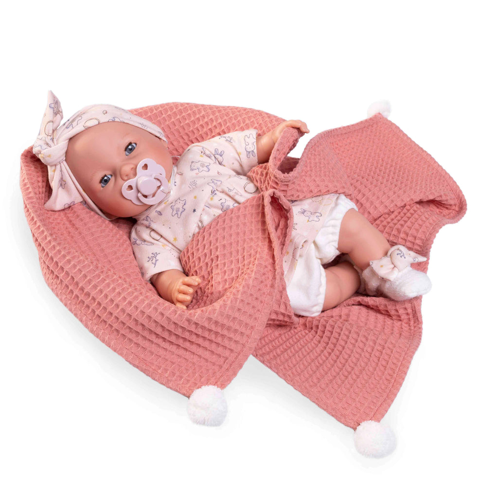 Antonio Juan 14258 - Bimba Tears Doll 37cm with Spring Blanket - TOYBOX Toy Shop