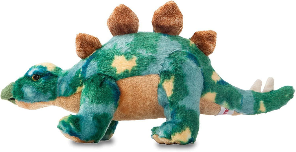 AURORA 32120 Stegosaurus Dinosaur, 13-Inch Soft Toy, Green - TOYBOX Toy Shop