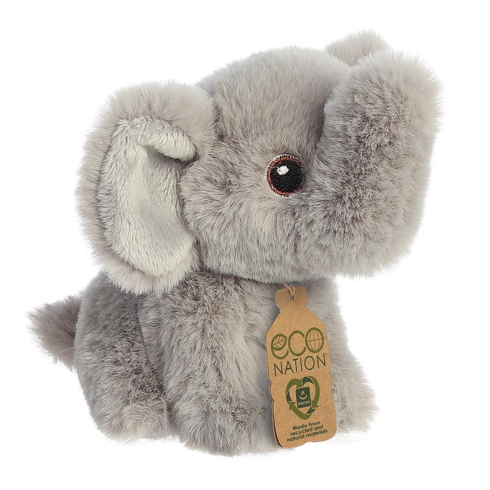 AURORA 35067 Eco Nation Mini Elephant 13cm Soft Toy - TOYBOX Toy Shop
