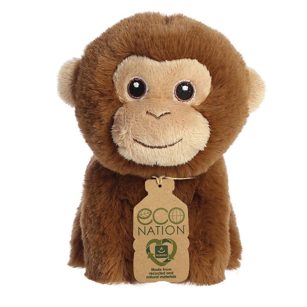 AURORA 35071 Eco Nation Mini Monkey 13cm Soft Toy - TOYBOX Toy Shop
