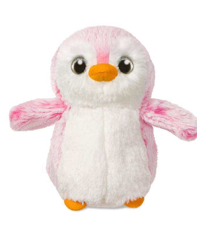 AURORA 73887 Pompom Penguin, 6-Inch Soft Toy, Pink - TOYBOX Toy Shop