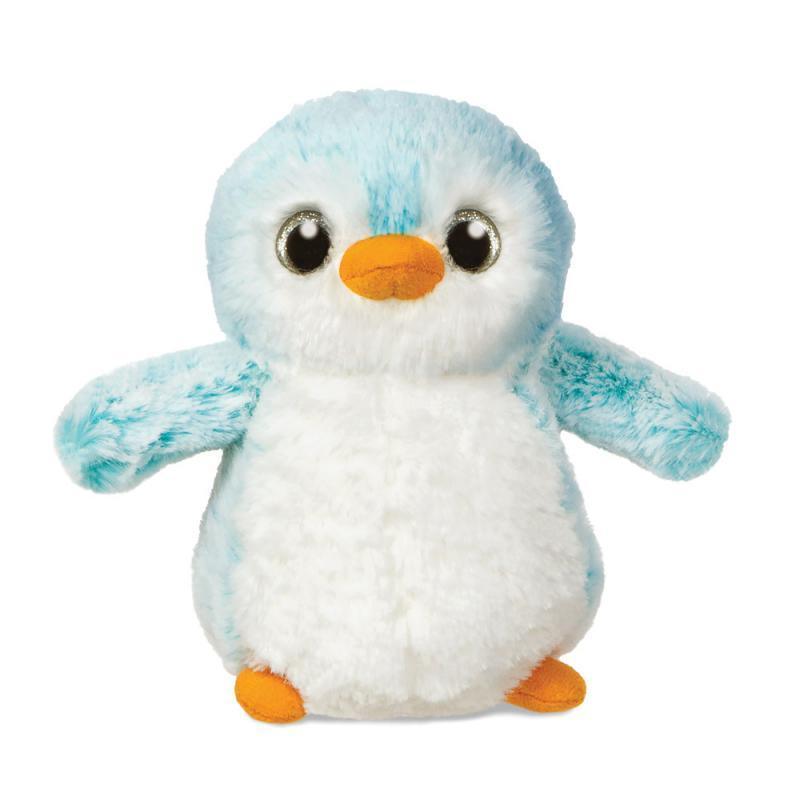 AURORA 73888 Pompom Penguin, 6-Inch Soft Toy, Blue - TOYBOX Toy Shop