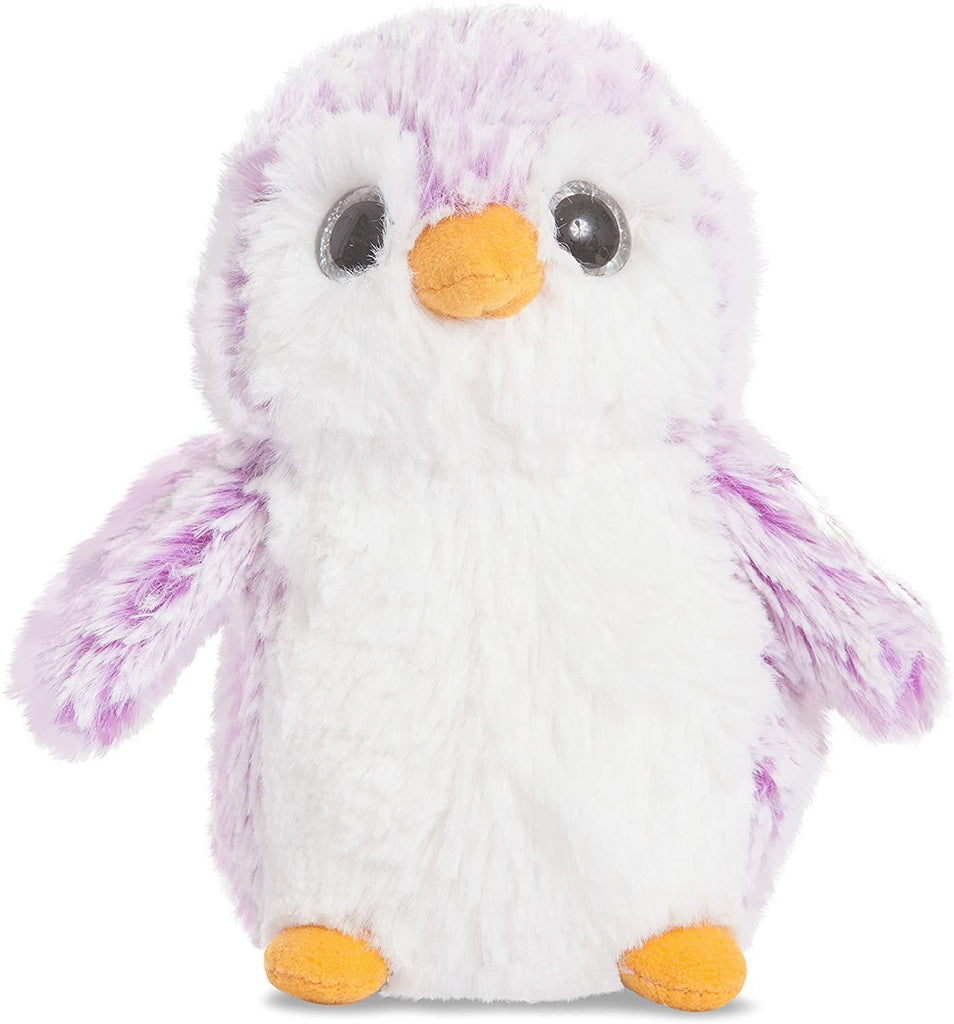 AURORA 73889 Pompom Penguin Plush 15cm - Purple/White - TOYBOX Toy Shop