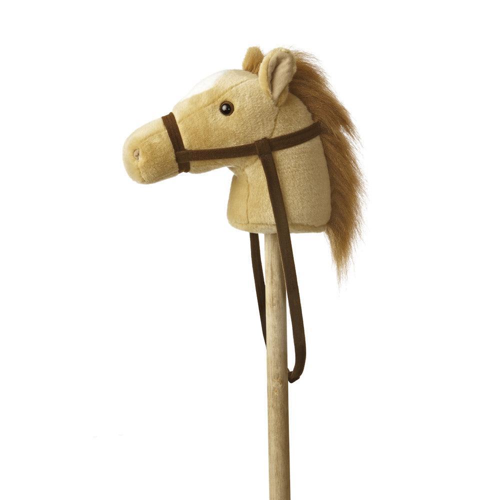 AURORA Giddy Up Stick Plush Pony - Beige - TOYBOX Toy Shop