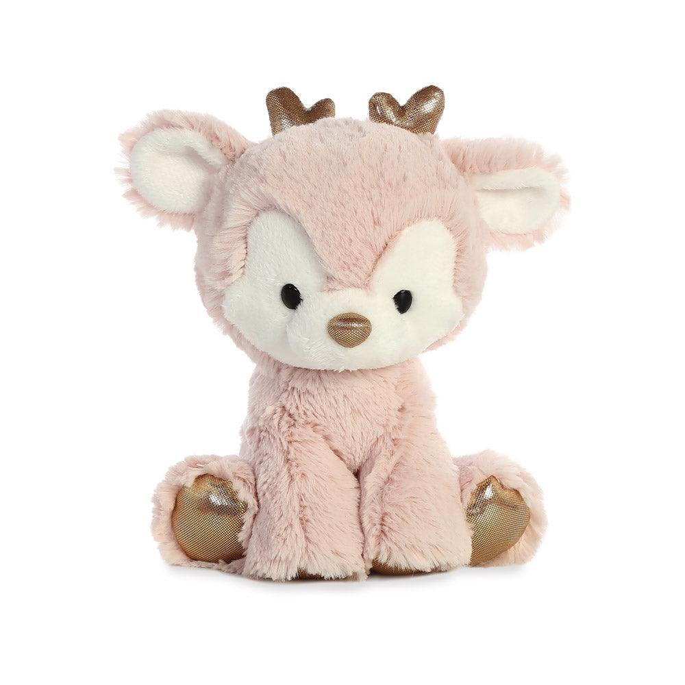 AURORA Glitzy Tots Pink Reindeer 8-inch Soft Toy - TOYBOX Toy Shop