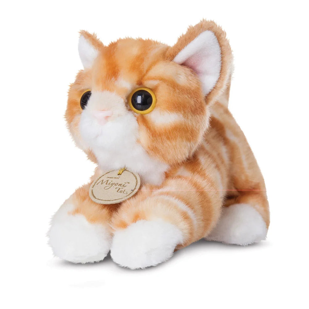 MiYoni Orange Tabby Cat 8-inch Soft Toy - TOYBOX Toy Shop