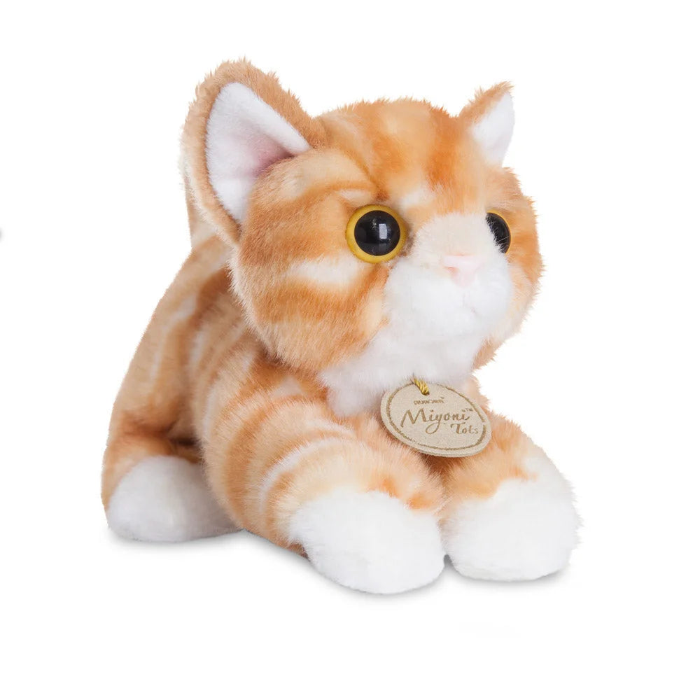MiYoni Orange Tabby Cat 8-inch Soft Toy - TOYBOX Toy Shop