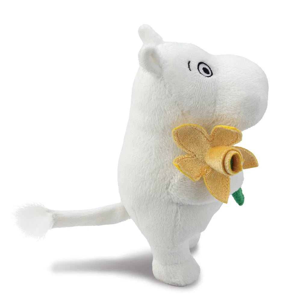 Moomin Standing 6.5-inch Soft Toy with Daffodil - TOYBOX Toy Shop
