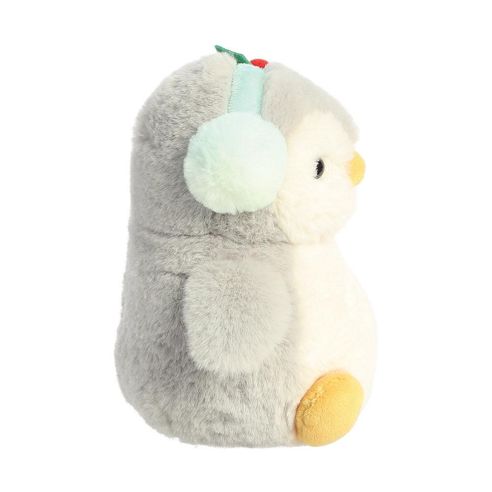 AURORA PomPom Penguin with Earmuffs 18cm Soft Toy - TOYBOX Toy Shop