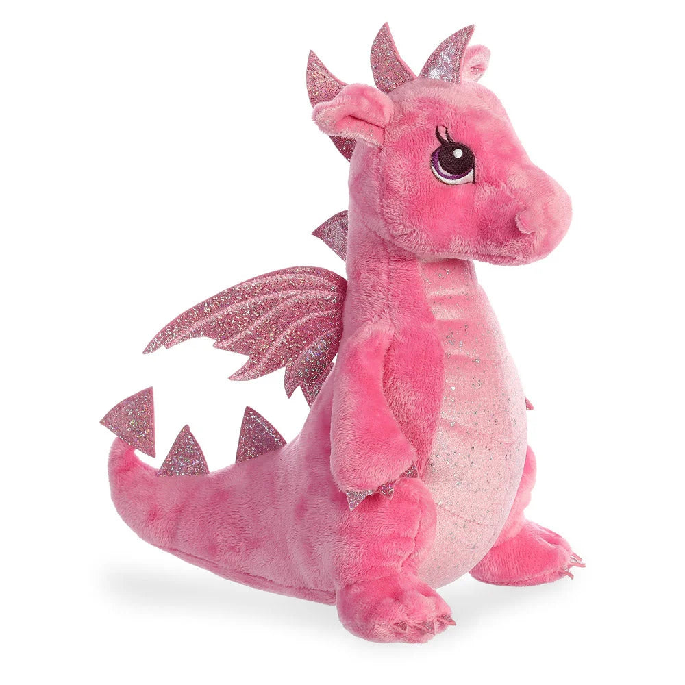 Sparkle Tales Dahlia Pink Dragon Soft Toy - TOYBOX Toy Shop