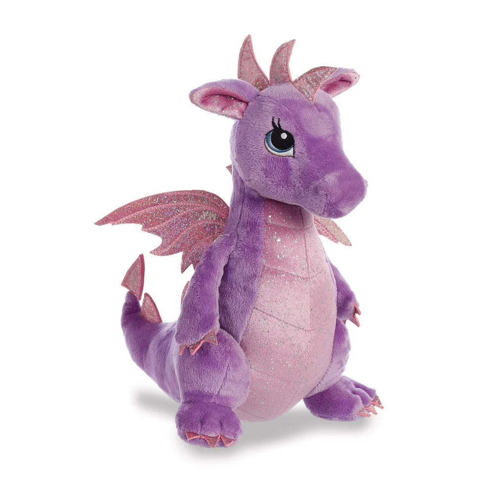 Sparkle Tales Larkspur Purple Dragon Soft Toy - TOYBOX Toy Shop