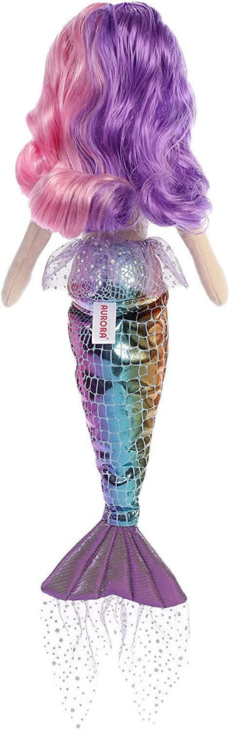 AURORA World Sea Sparkles Mermaid Doll Rainbow Violet 18-inch - TOYBOX Toy Shop