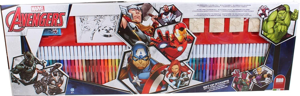Avengers 60 Markers Art Playset - TOYBOX Toy Shop