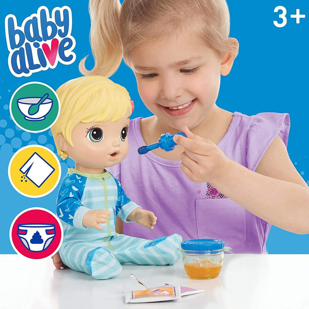 Baby Alive E6937 Mix My Medicine Baby Doll, Kitty-Cat Pyjamas - TOYBOX Toy Shop