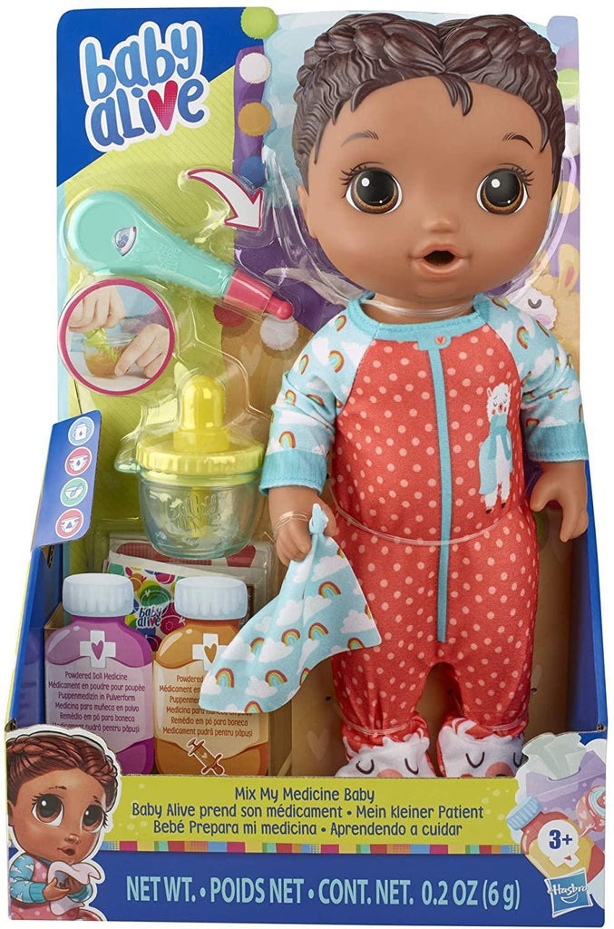 Baby Alive E6941 Mix My Medicine Baby Doll, Llama Pyjamas - TOYBOX Toy Shop
