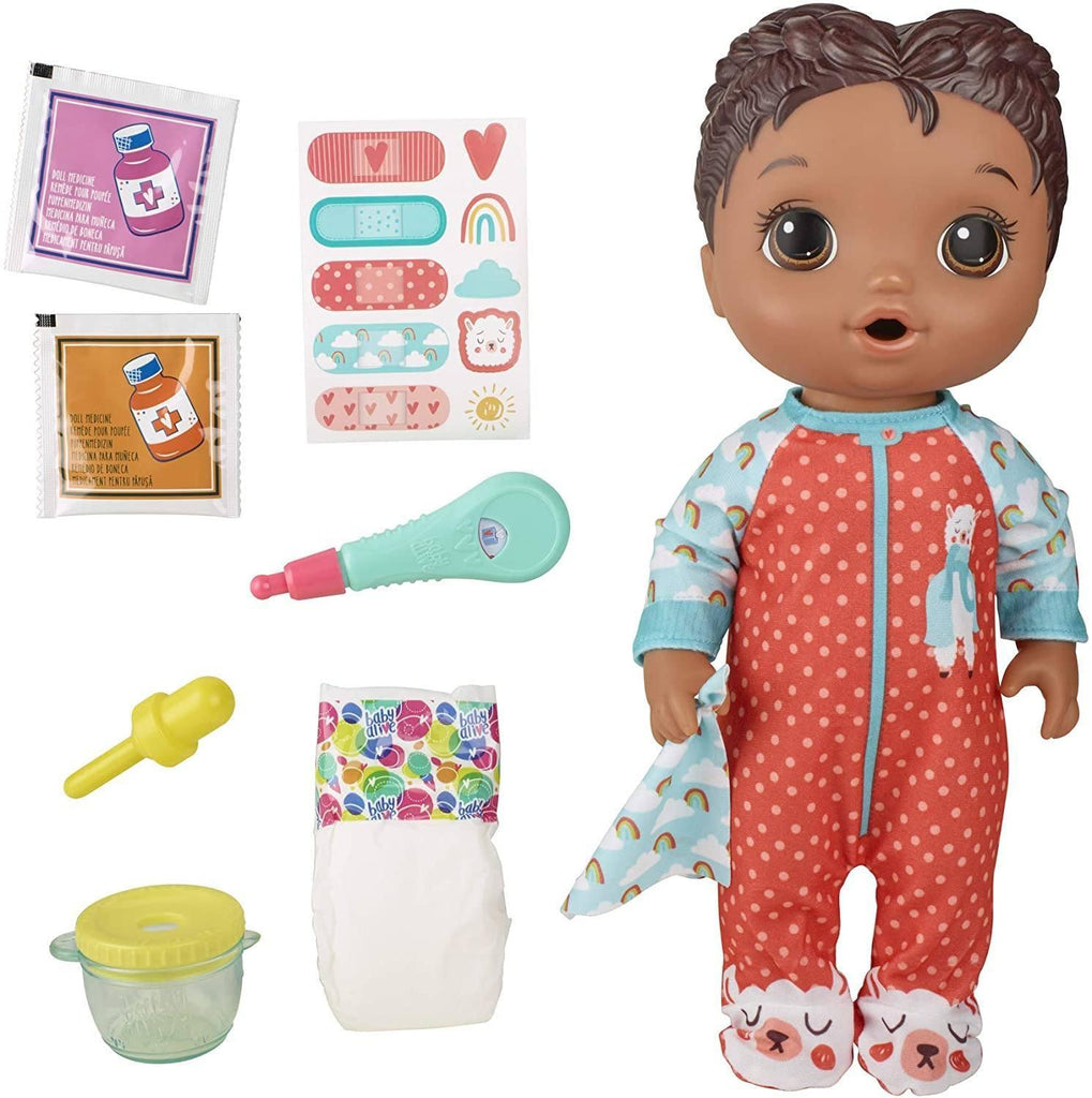 Baby Alive E6941 Mix My Medicine Baby Doll, Llama Pyjamas - TOYBOX Toy Shop