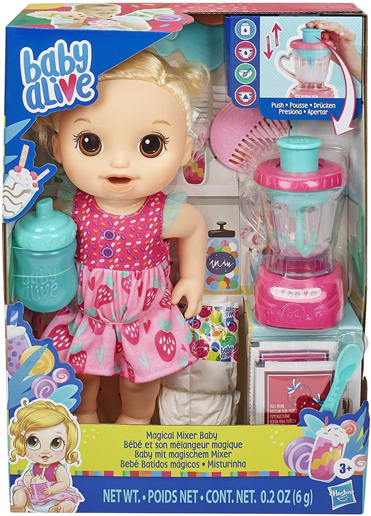 Baby Alive E6943 Magical Mixer Baby Doll Strawberry - TOYBOX Toy Shop