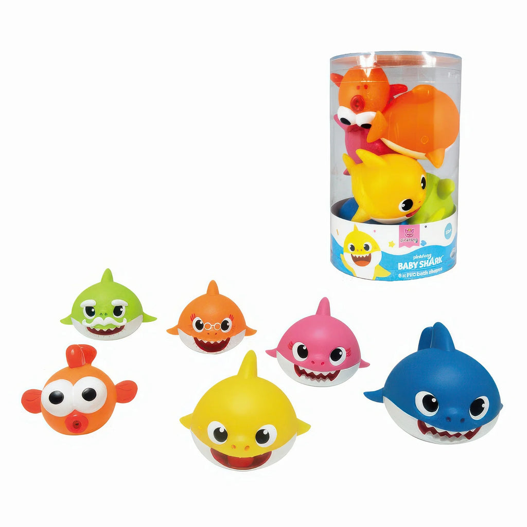 Baby Shark - PVC Character Set for Baby Bath - TOYBOX Toy Shop