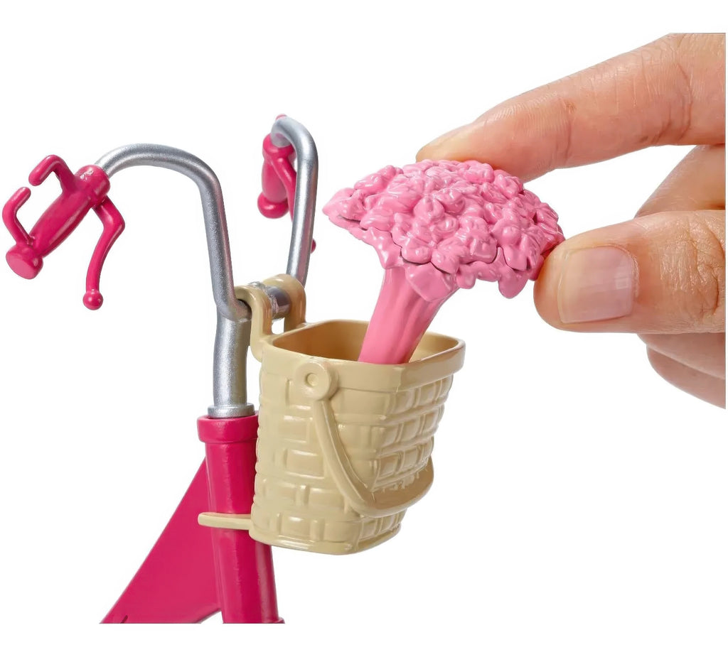 Barbie Bicycle with Basket of Flowers