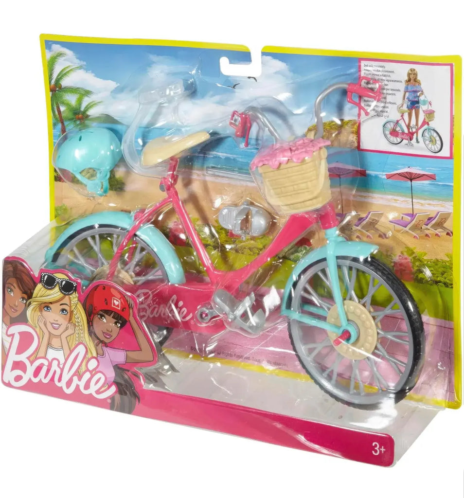 Barbie Bicycle with Basket of Flowers