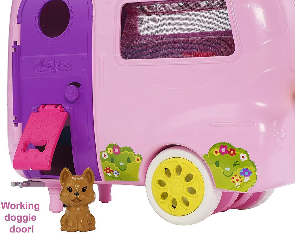 Barbie Club Chelsea Playset with Doll, Puppy, Car, Transforming Camper and Accessories - TOYBOX Toy Shop
