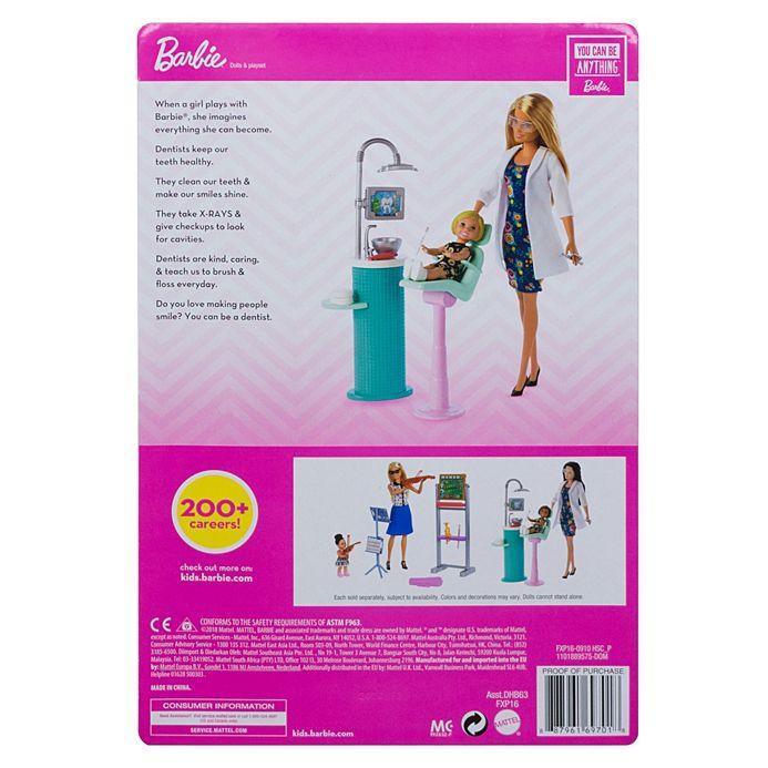Barbie Dentist Doll & Playset FXP16 - TOYBOX