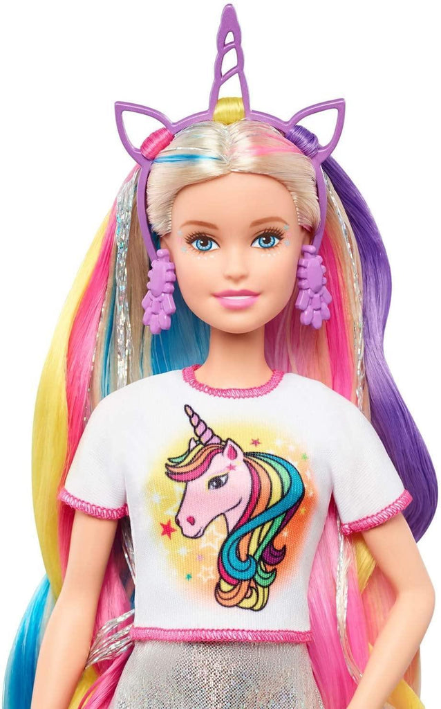 Barbie GHN04 Fantasy Hair Doll with Mermaid & Unicorn Looks - TOYBOX Toy Shop