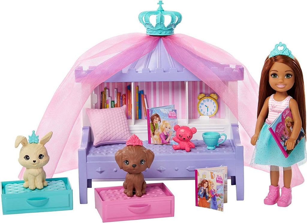 Barbie GML74 Princess Adventure Chelsea Princess Doll and Storytime Playset - TOYBOX Toy Shop
