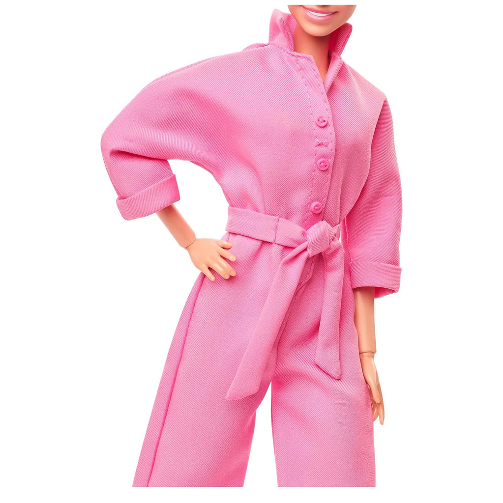 Barbie The Movie Margot Robbie as Barbie: Doll in a Pink Jumpsuit - TOYBOX Toy Shop