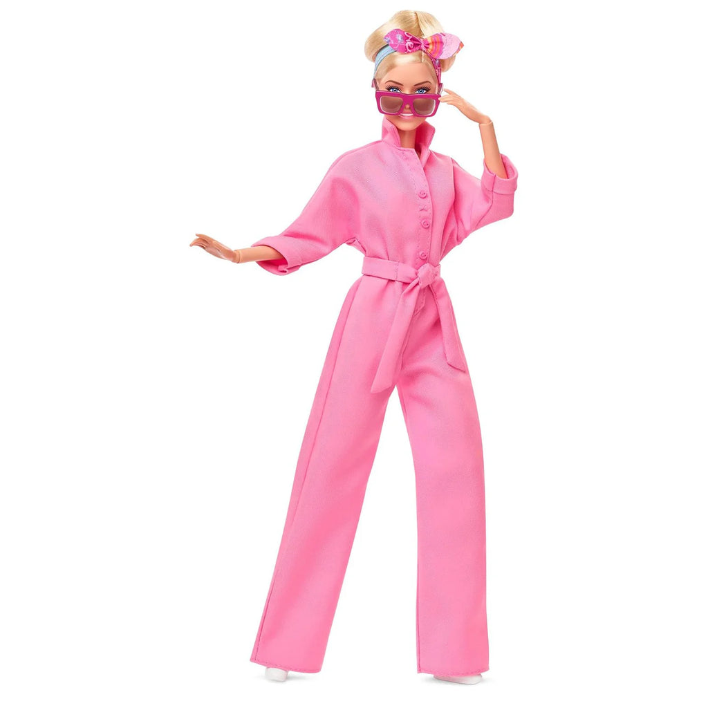 Barbie The Movie Margot Robbie as Barbie: Doll in a Pink Jumpsuit - TOYBOX Toy Shop