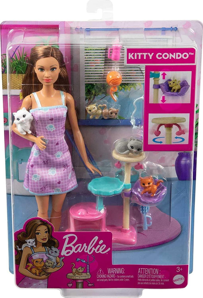 Barbie Kitty Condo Doll and Pets Playset - TOYBOX Toy Shop