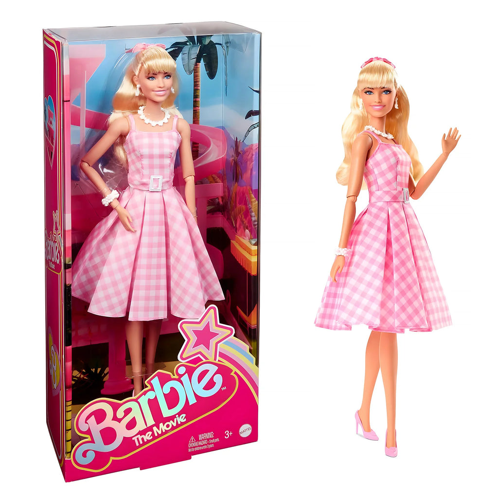 BARBIE Movie Pink Gingham Dress Doll - TOYBOX Toy Shop