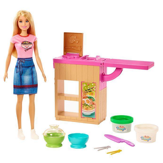 Barbie Noodle Bar Playset with Blonde Doll Workstation Accessories GHK43 - TOYBOX Toy Shop