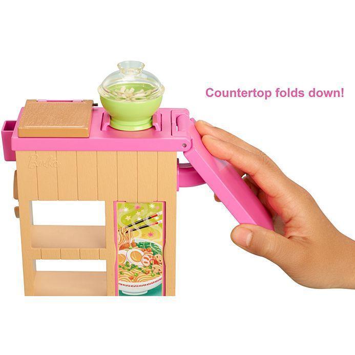 Barbie Noodle Bar Playset with Blonde Doll Workstation Accessories GHK43 - TOYBOX Toy Shop