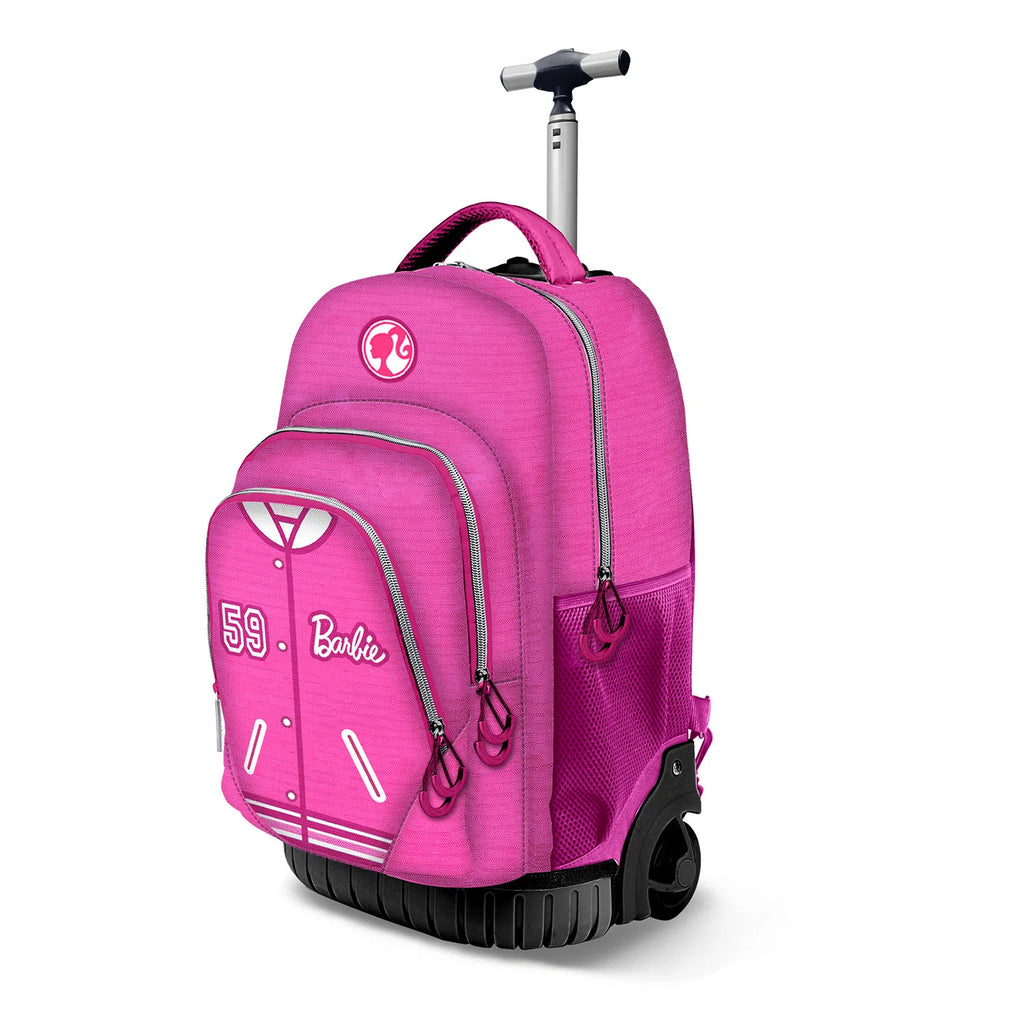 Barbie Pink FAN GTS Trolley Backpack Barbie Varsity - TOYBOX Toy Shop