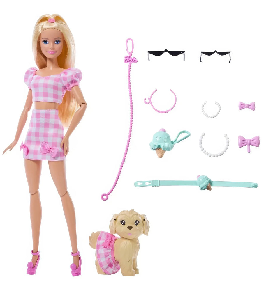 Barbie Twinning Looks Doll with Dog, Blonde