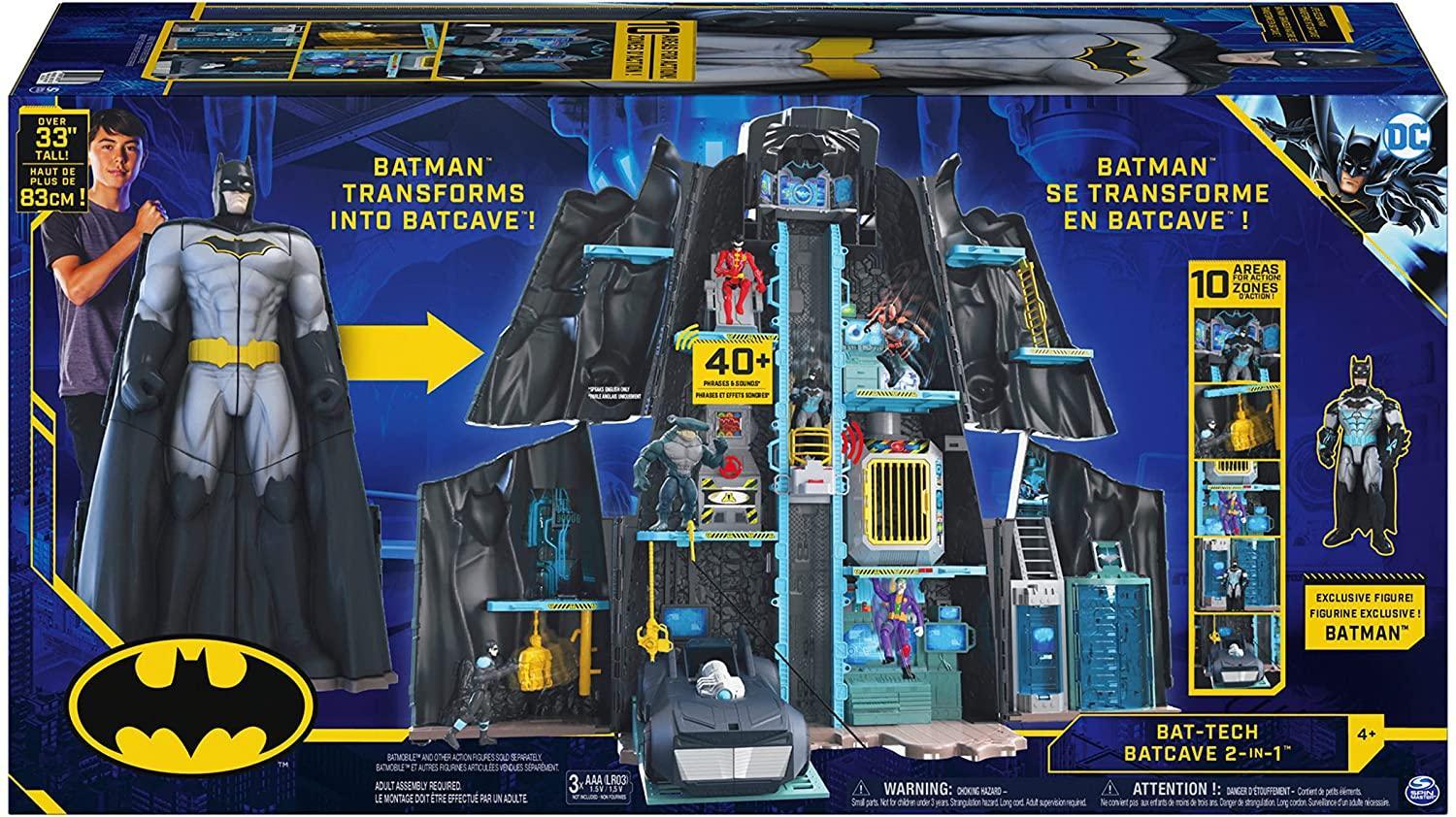 Batman, Bat-Tech Batcave, Coffret géant transformable avec