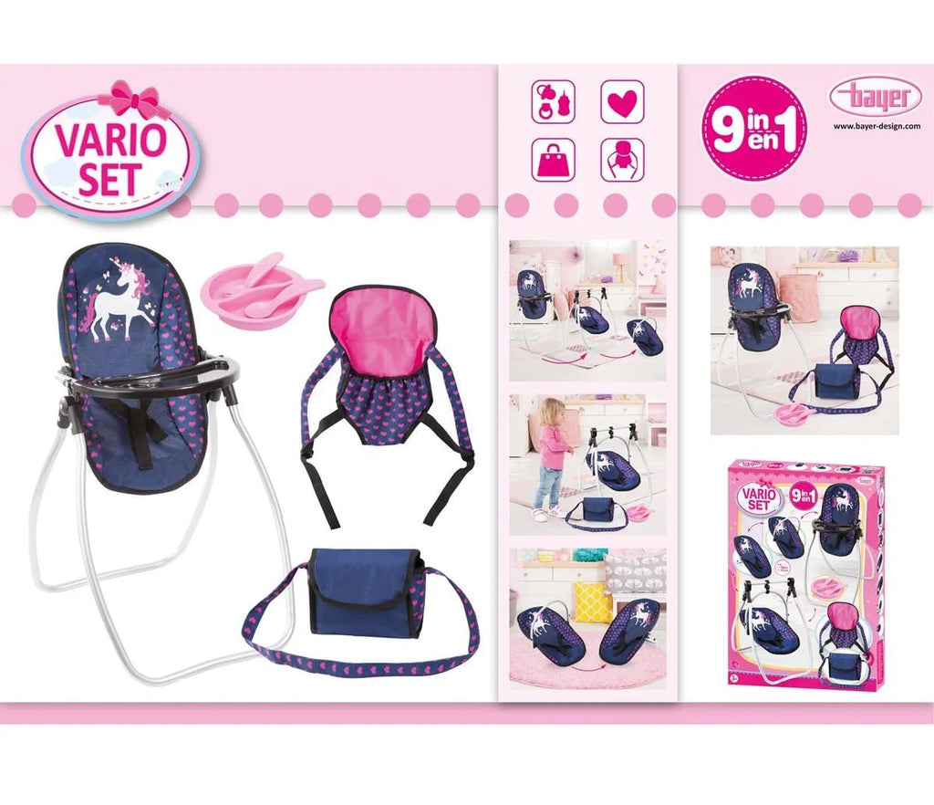 Bayer Design Vario Set 9 In 1 Highchair and Accessories