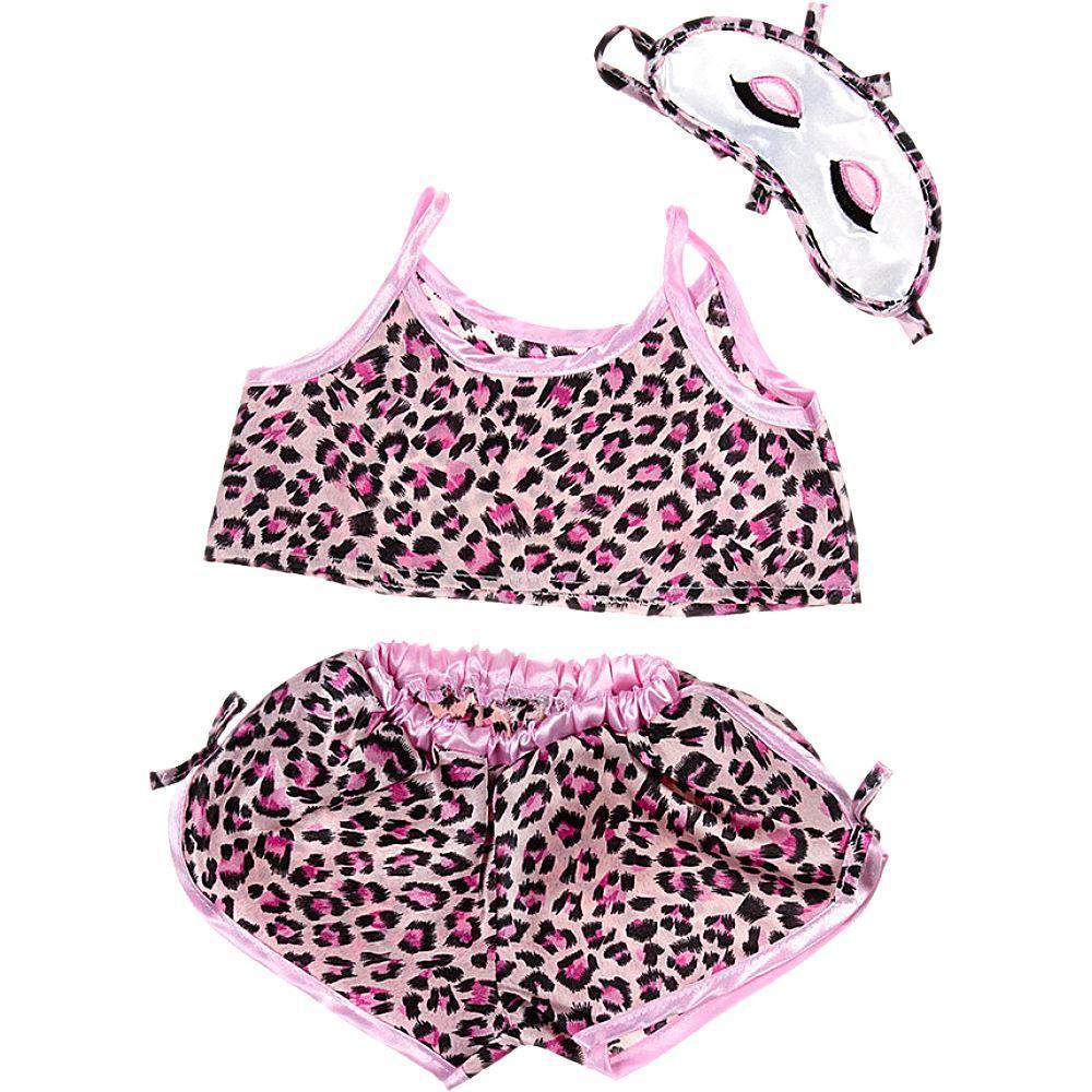 Be My Bear Pink Leopard Print PJ's Outfit 40cm - TOYBOX Toy Shop
