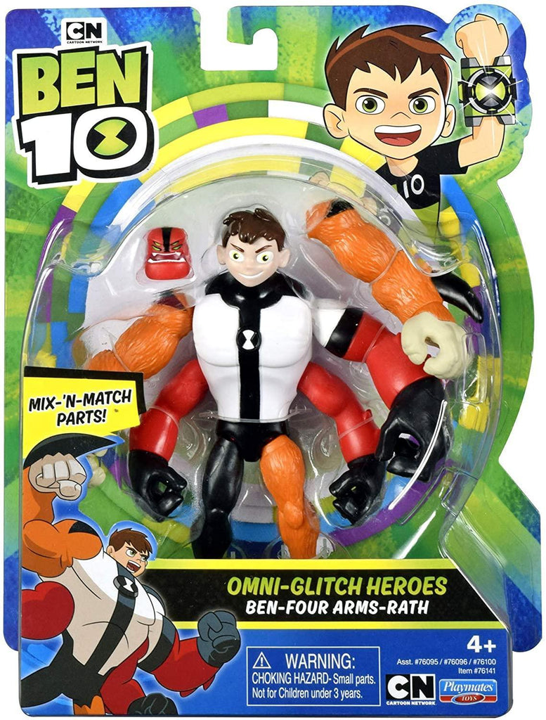 Ben 10 Action Figure - Four Arms Omni Glitch - TOYBOX Toy Shop